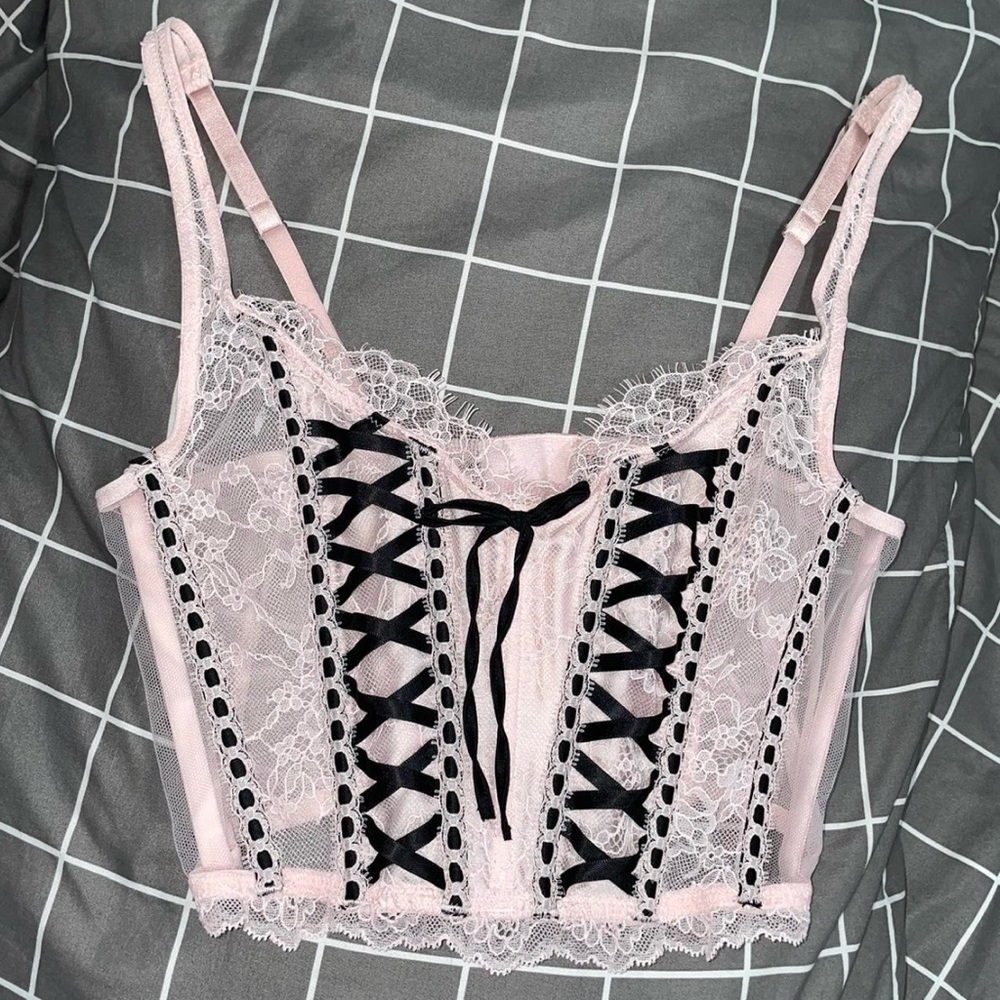 Victoria's Secret Dream Angels Light Pink Corset/Bustier